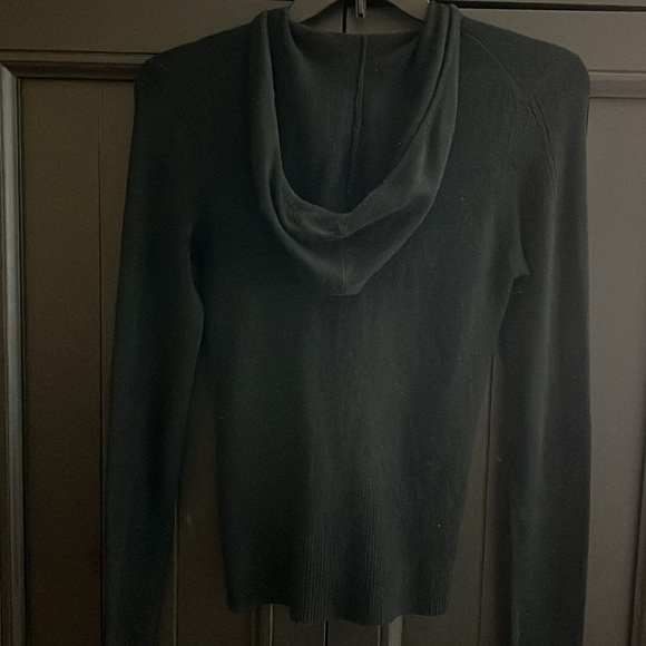 BCBGMaxAzria Zip Up Black Cardigan Size Medium - Picture 4 of 4